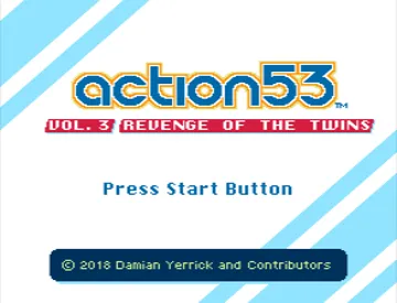 Action 53 Vol. 3 - Revenge of the Twins (World) (v1.3) (Aftermarket) (Unl) screen shot title